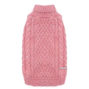 cyeollo Turtleneck Dog Sweater Pullover Knitted Classic Sweaters with Sequin Kee